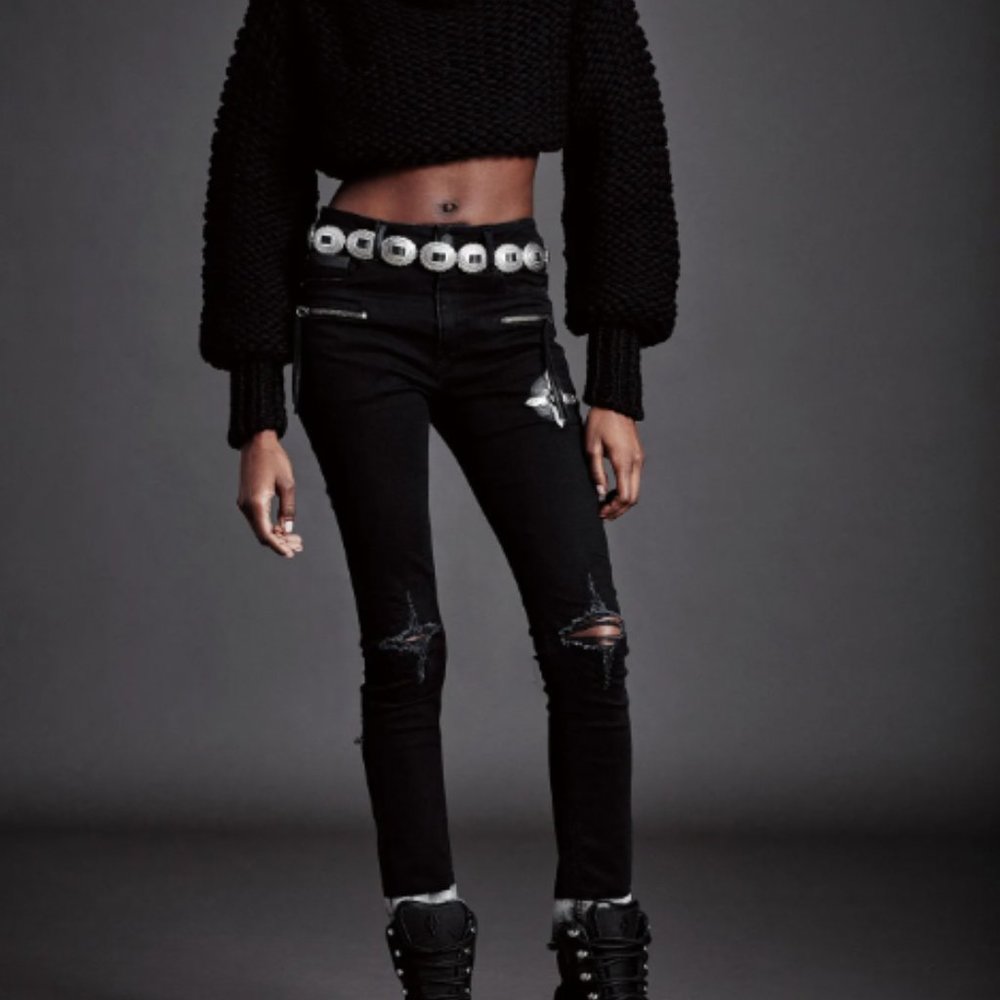 Marcelo Burlon Distressed Jeans